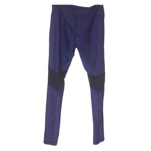 Woman’s blue with mesh yoga/workout pants